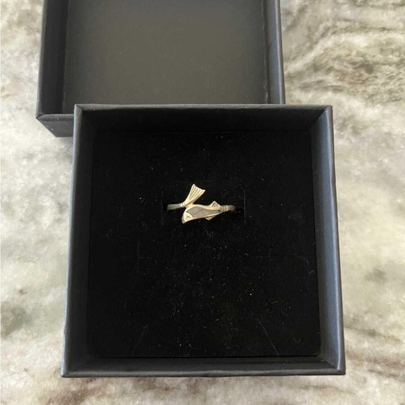 Sterling silver fish ring - Picture 4 of 5
